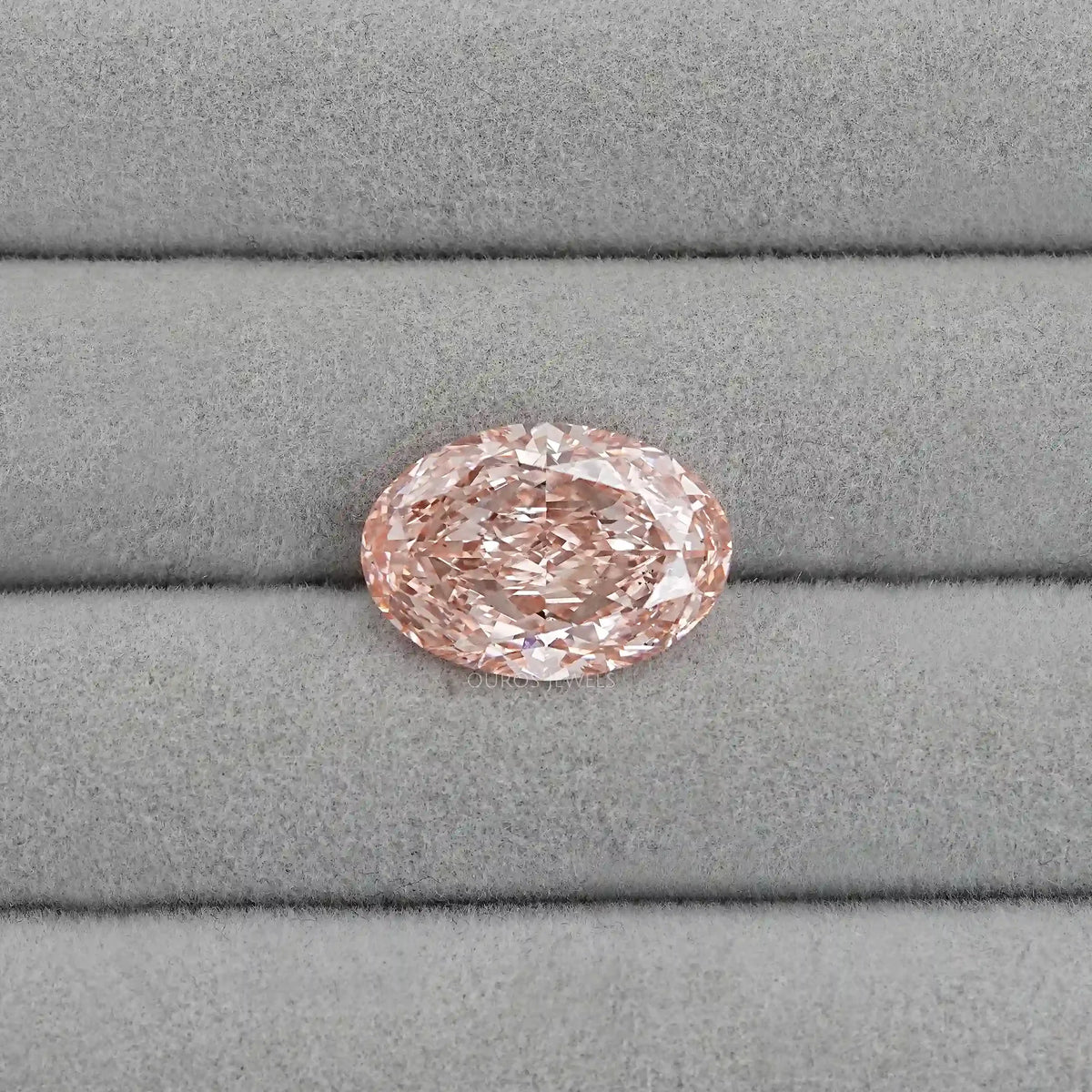 Pink Oval Cut