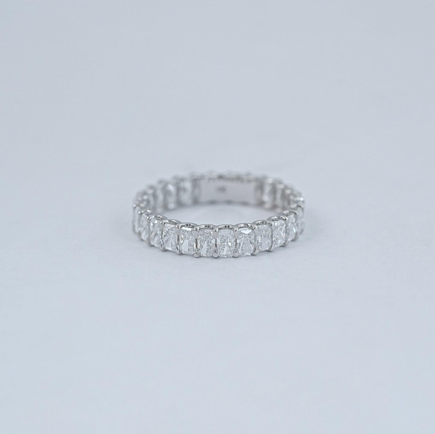 Radiant Cut Lab Diamond Eternity Wedding Band