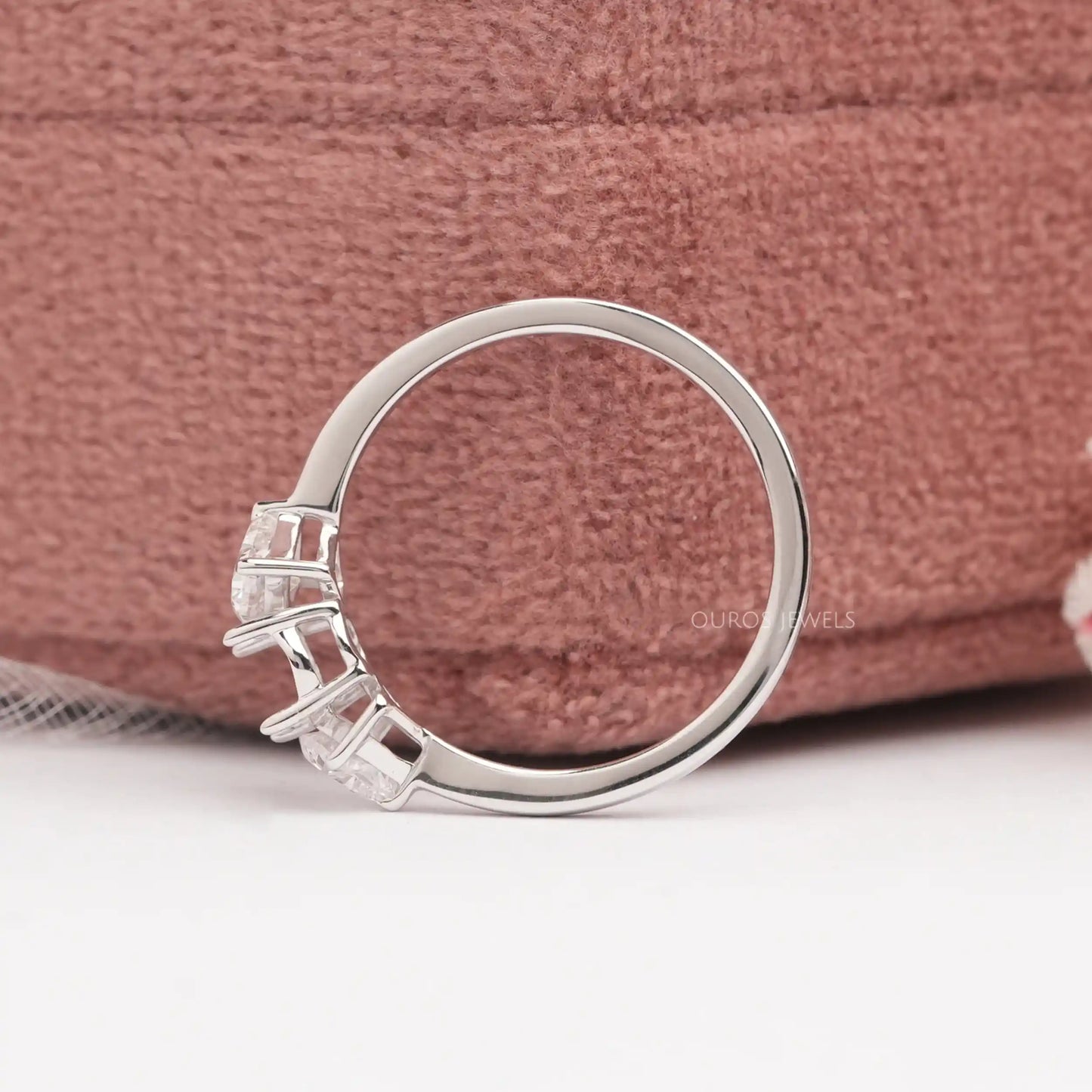 3 Stone Antique Cut Mount Ring