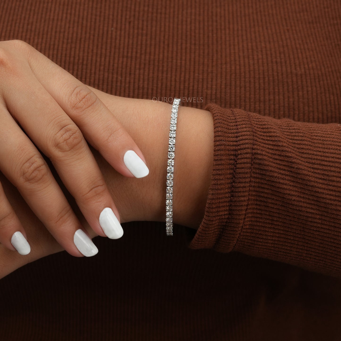 Round Cut Diamond Tennis Bracelet