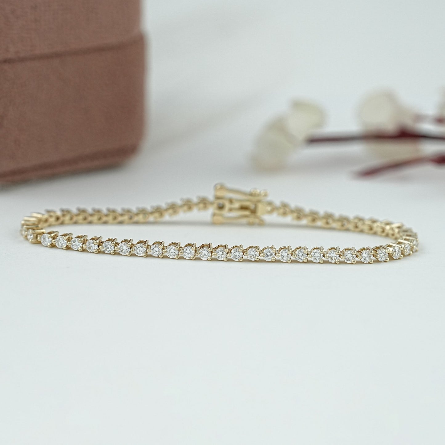 Round Cut Tennis Bracelet