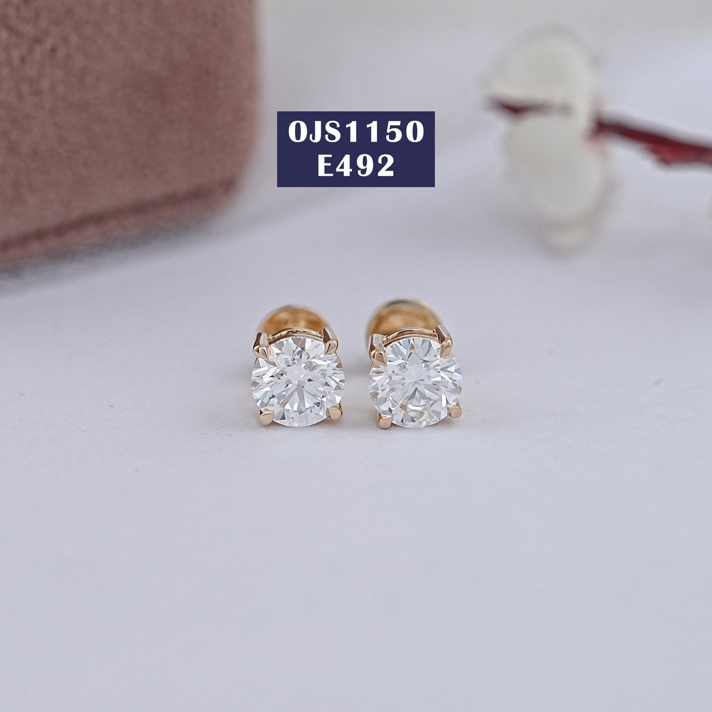 6.30 MM Round Lab Grown Diamond Stud