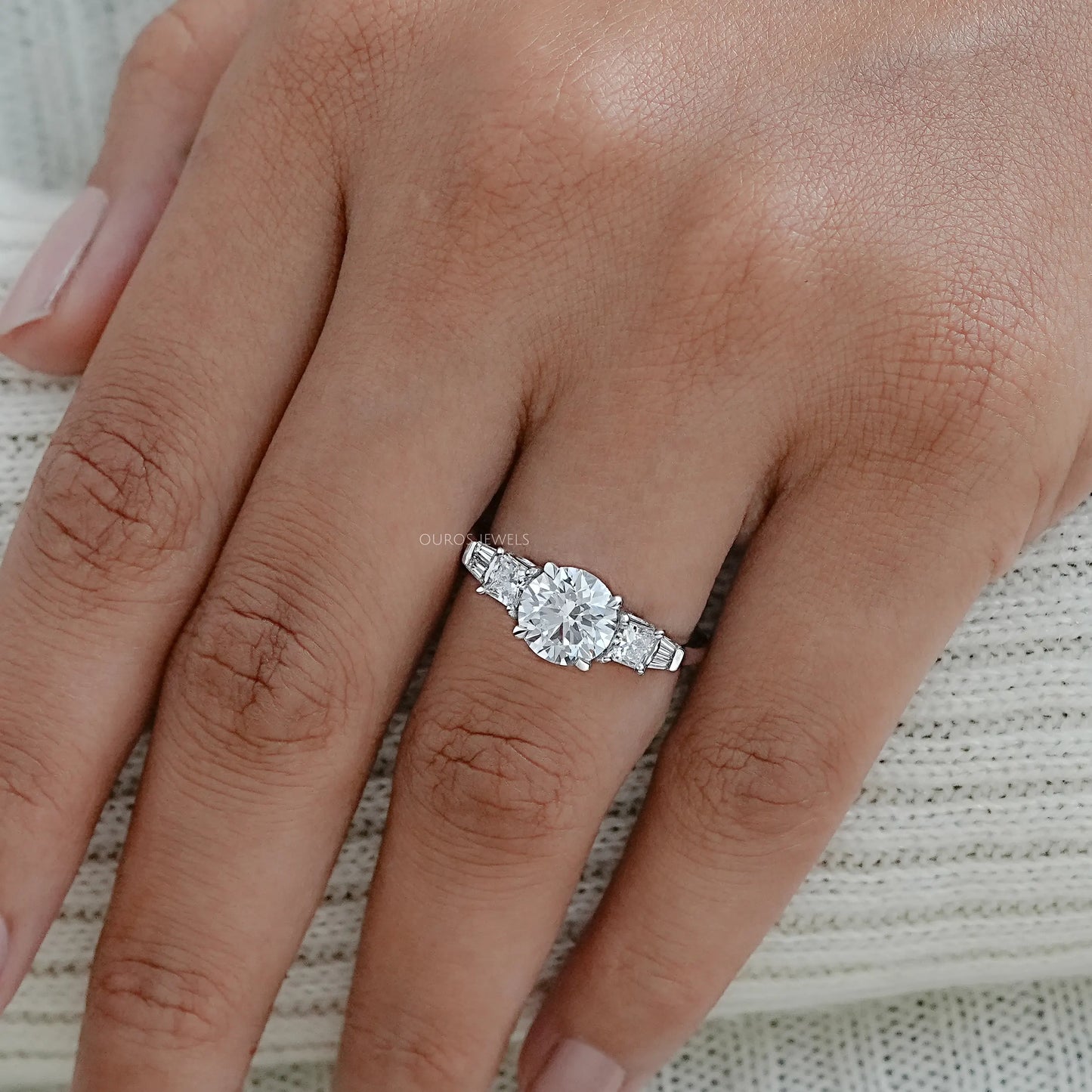 Round Diamond Seven Stone Ring