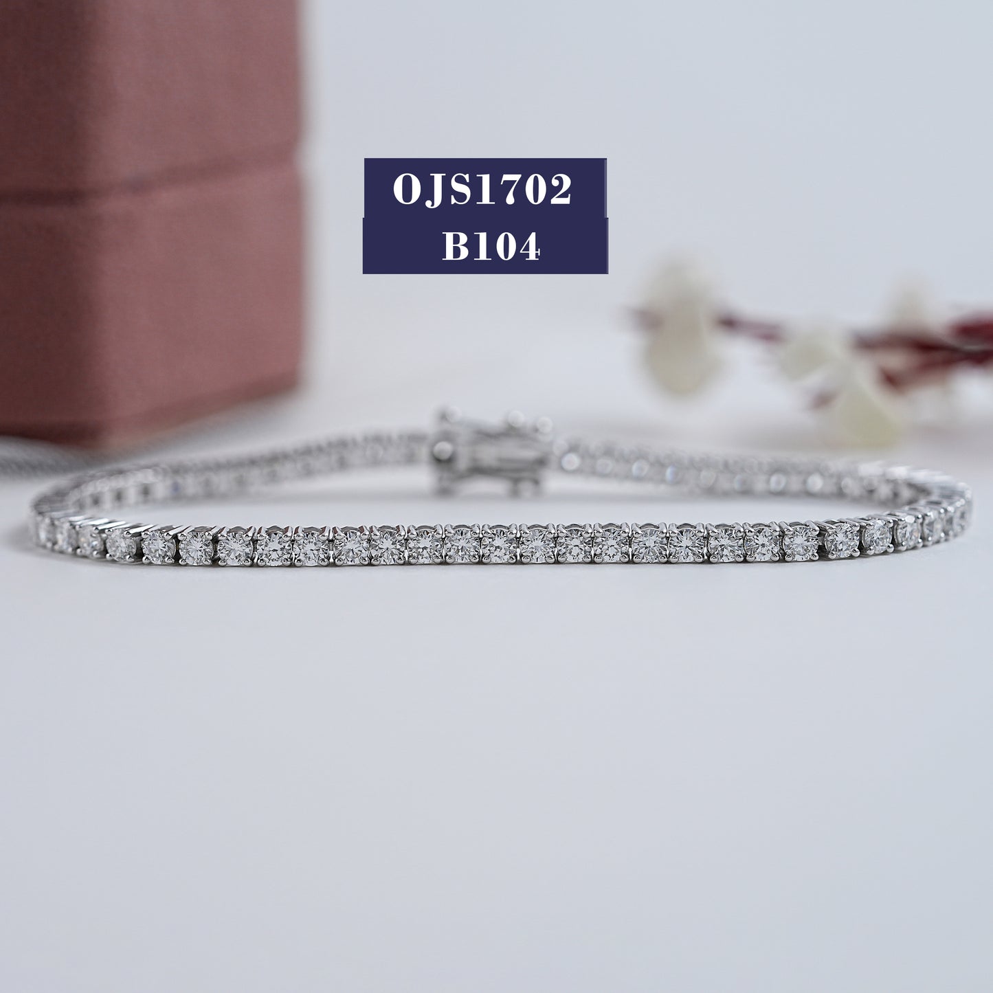 2.70MM Round Diamond Tennis Bracelet