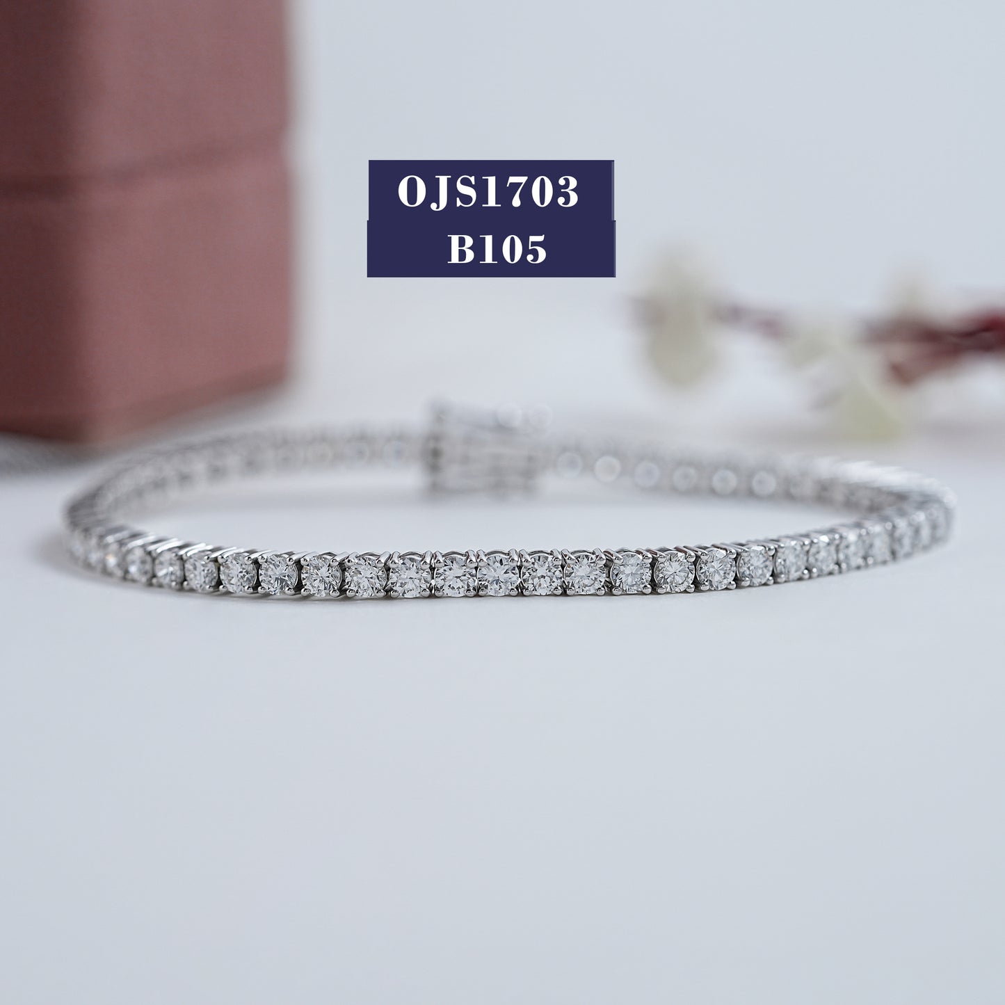 3.00MM Round Diamond Tennis Bracelet