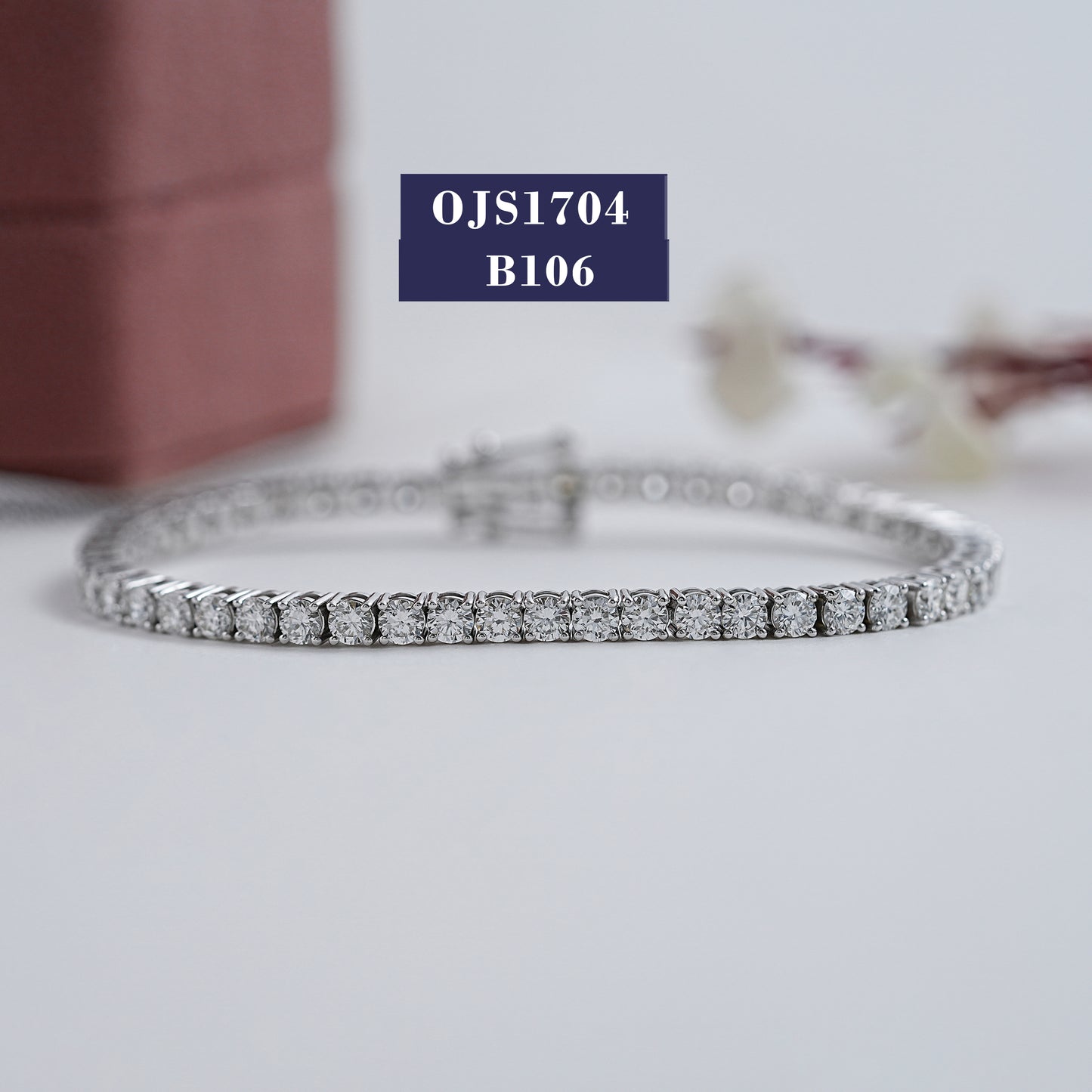 3.20MM Round Diamond Tennis Bracelet