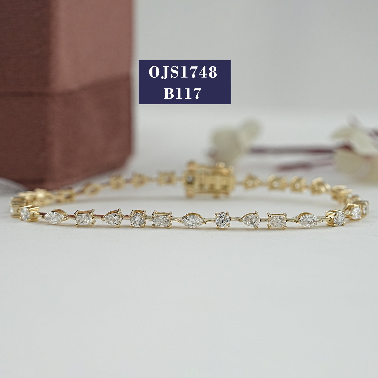 Multi Shape Lab Diamond Tennis Bracelet