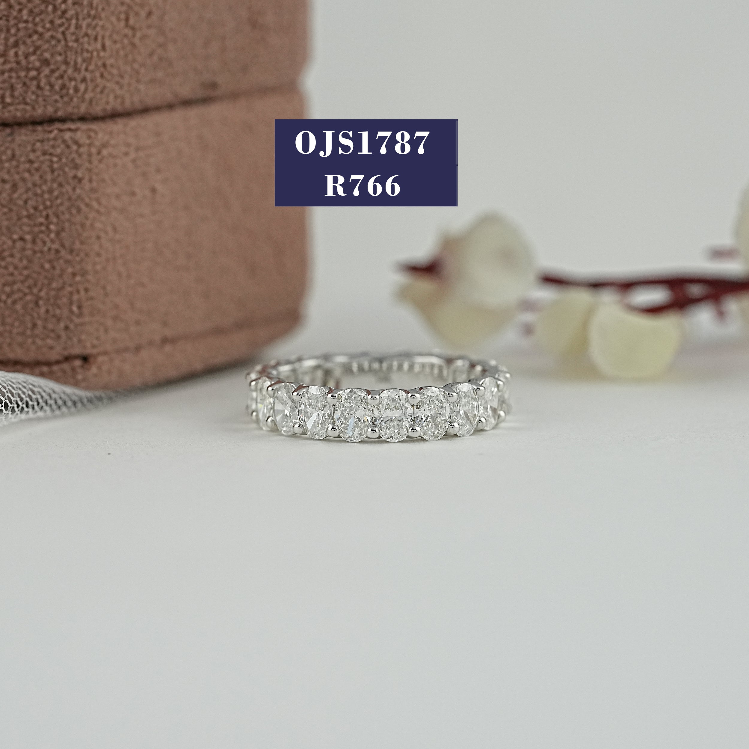 Oval Cut Lab Diamond Eternity Band