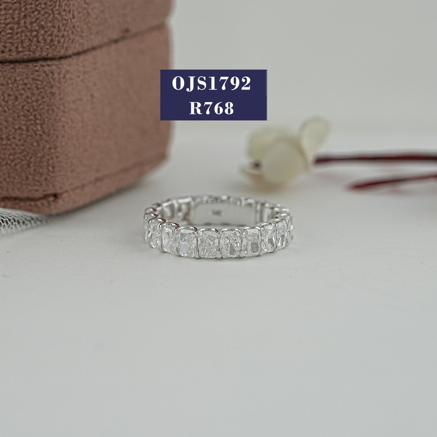 Radiant Cut Eternity Wedding Band