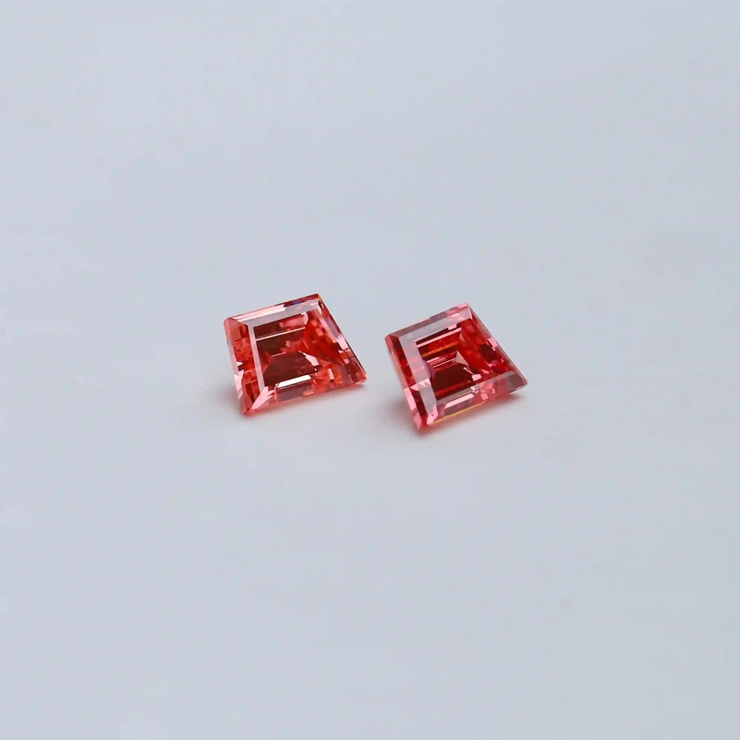 1.28 Carat Pink Trapezoid Cut Lab Grown Diamond