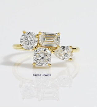 Multi Shape Lab Diamond Engagement Ring
