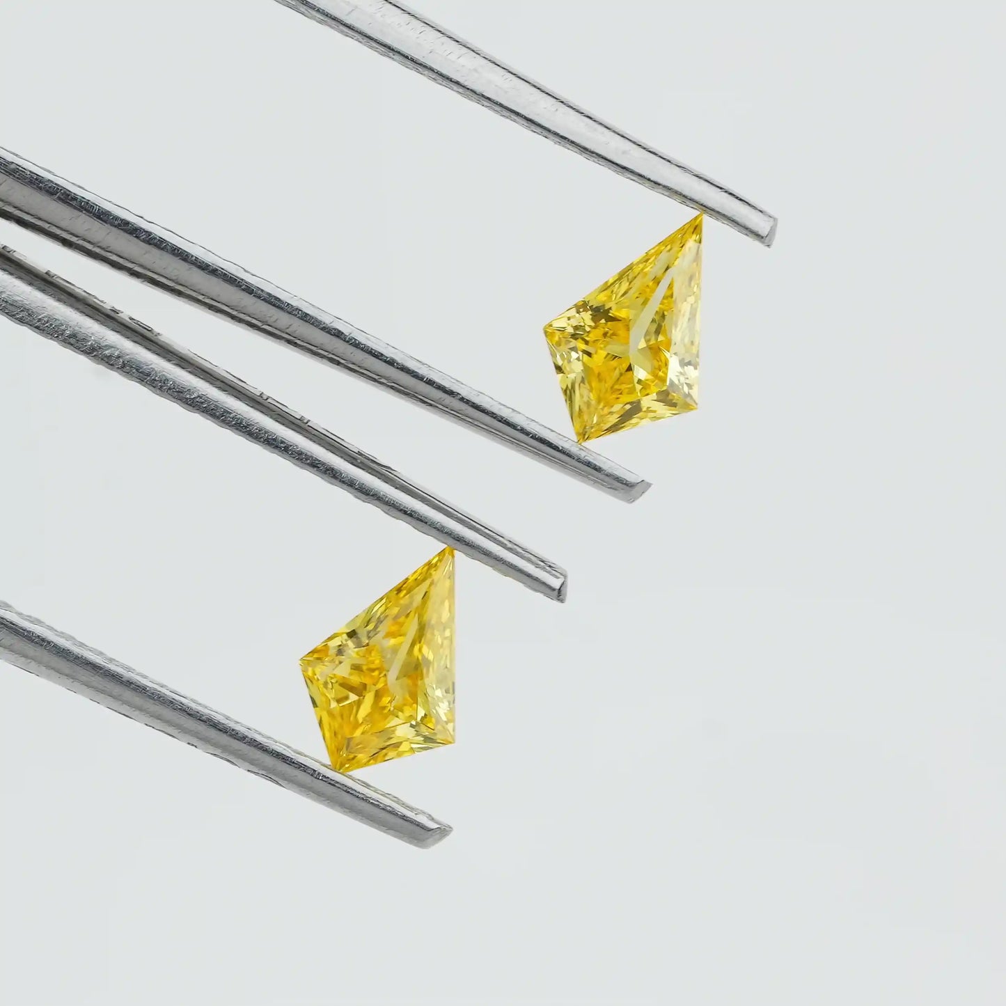 0.45 TCW Yellow Kite Cut Lab Grown Diamond