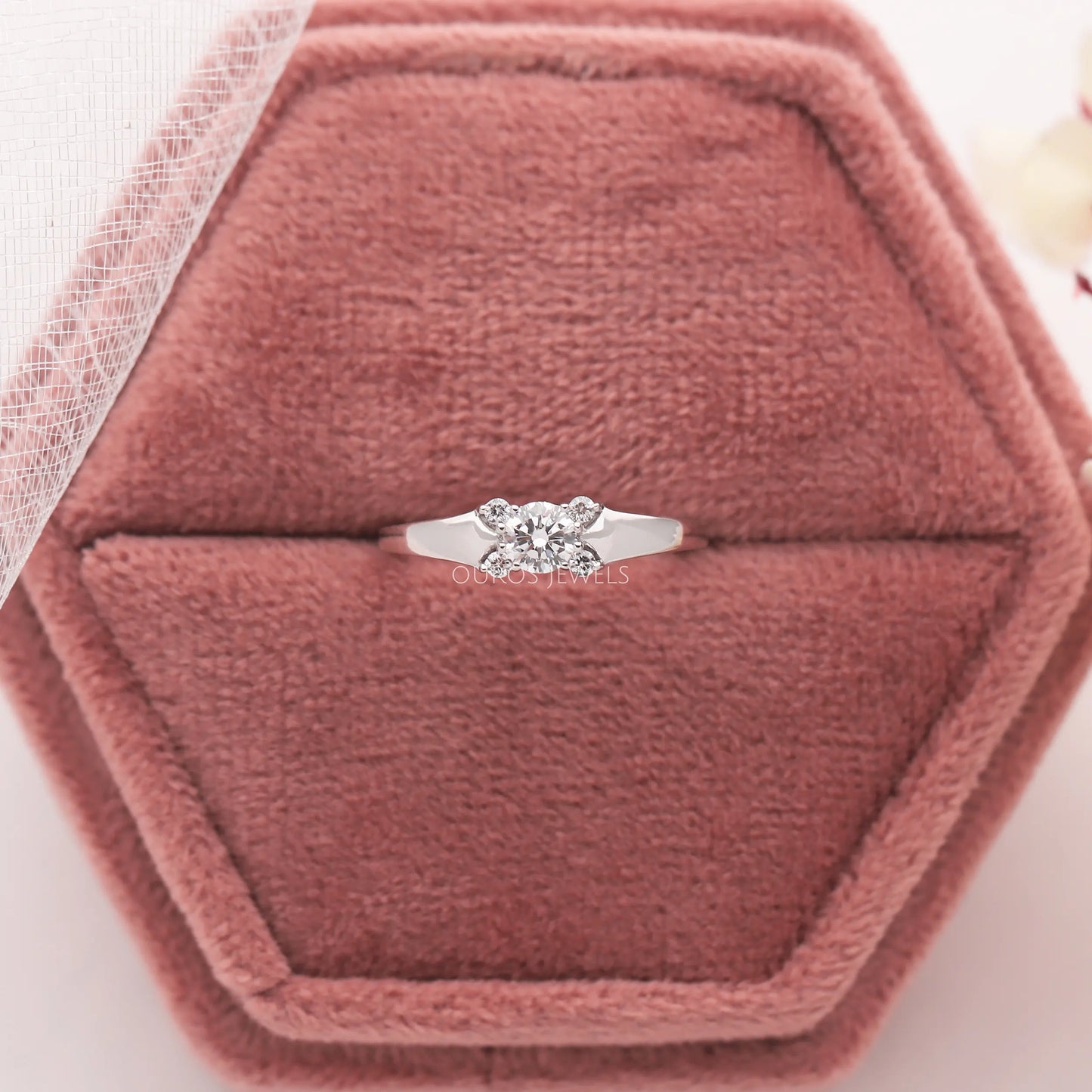 Round Cut Lab Diamond Ring