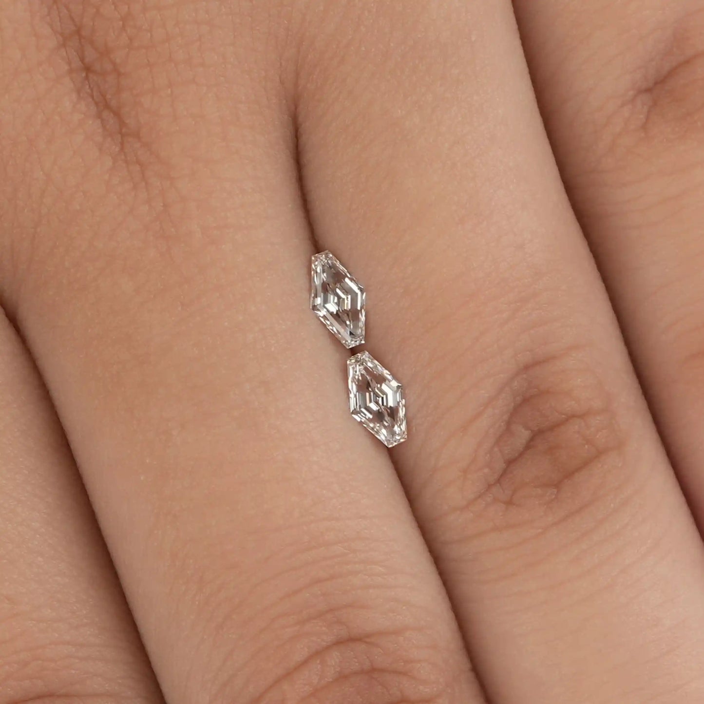 0.59 TCW Elongated Lozenge Cut  Lab Grown Diamond