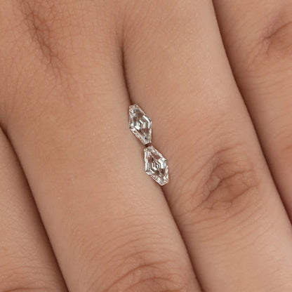 0.59 TCW Elongated Lozenge Cut  Lab Grown Diamond