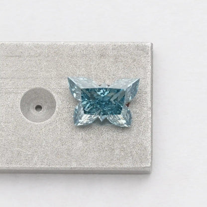1.15 Carat  Blue Butterfly Cut Lab Grown Diamond