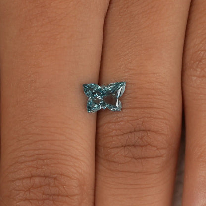 1.15 Carat  Blue Butterfly Cut Lab Grown Diamond