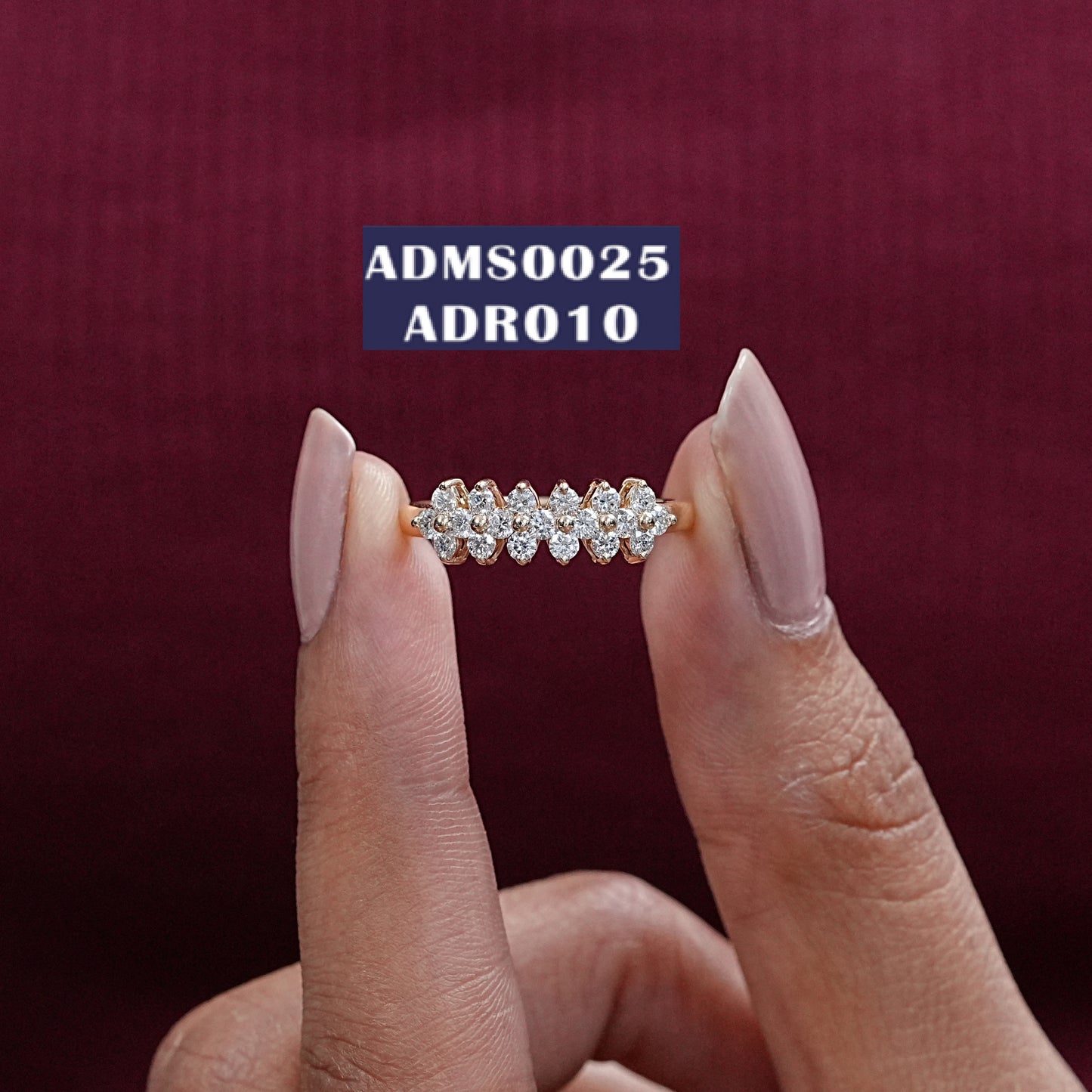 Round Cut Lab Diamond Half Band
