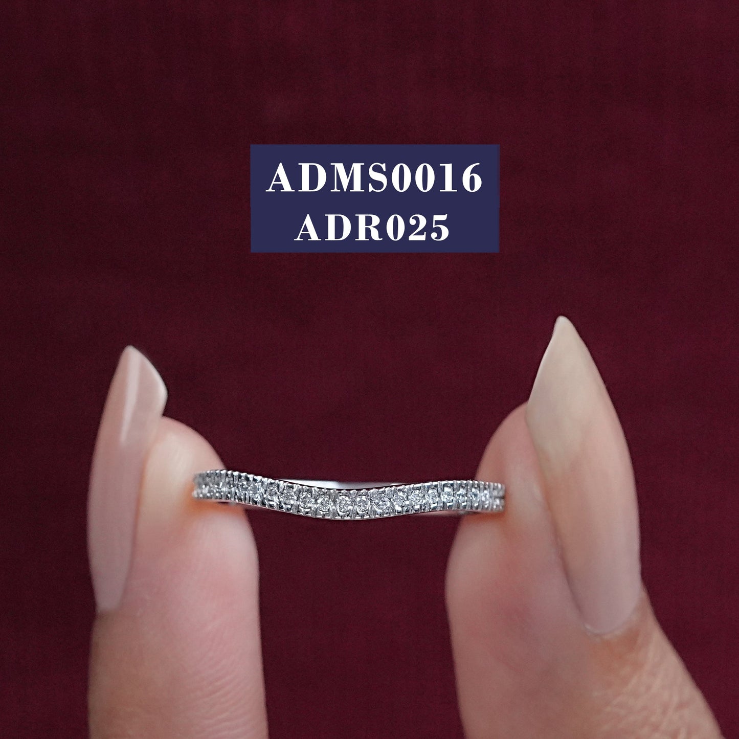 Round Lab Diamond Wedding Band