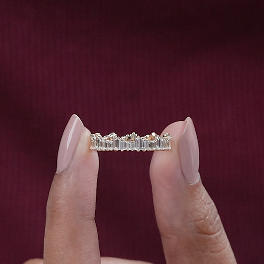 Baguette Cut Lab Grown Diamond Bridal Band