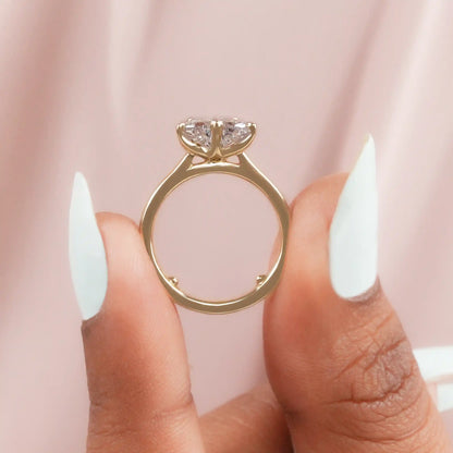 Fancy Pink Butterfly Cut Solitaire Diamond Engagement Ring