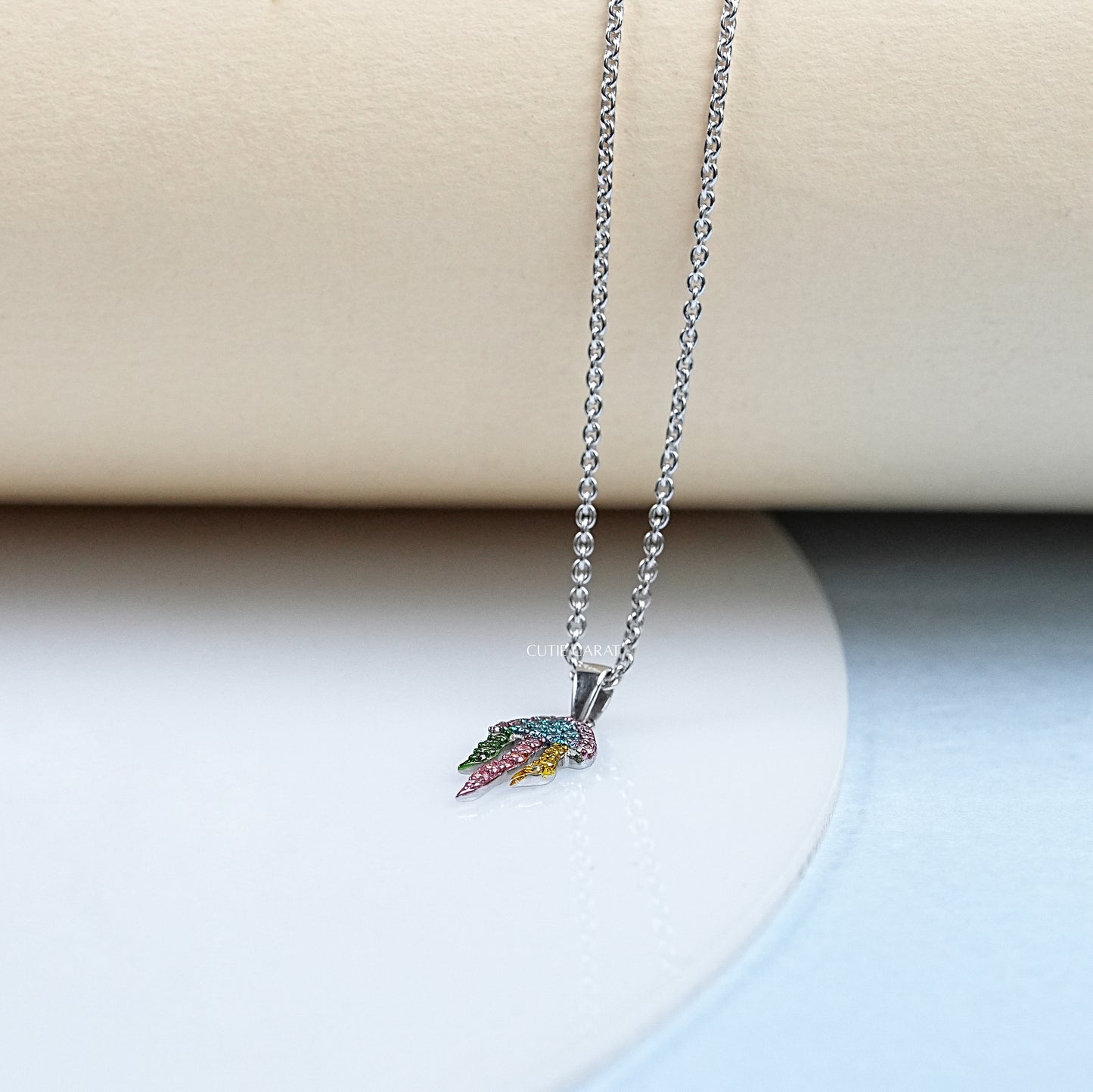 Lab Diamond Jelly Fish Pendant