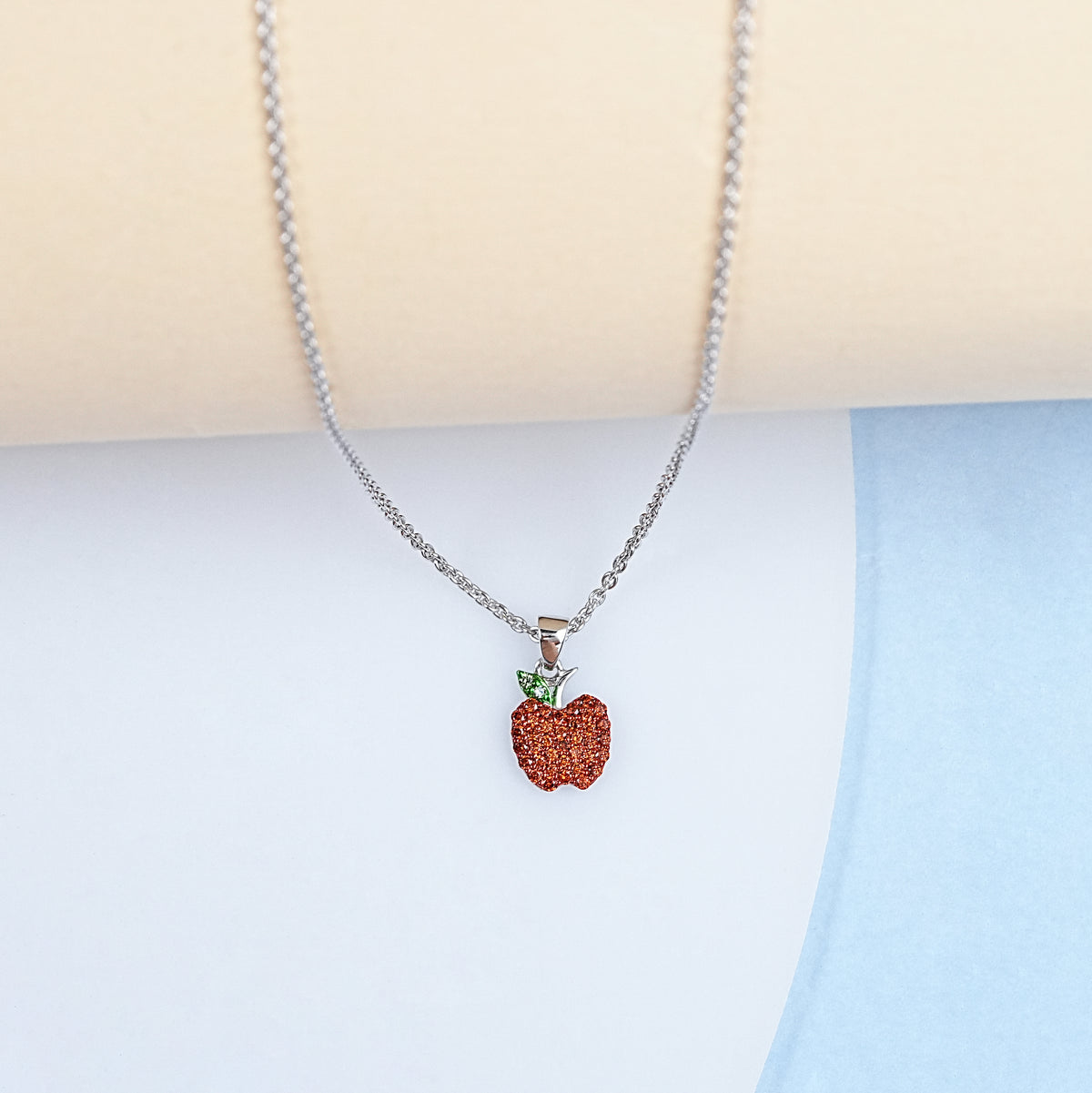 Red Diamond Apple Pendant