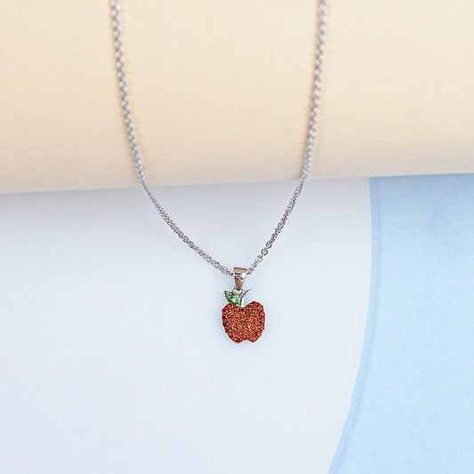 Red Diamond Apple Pendant