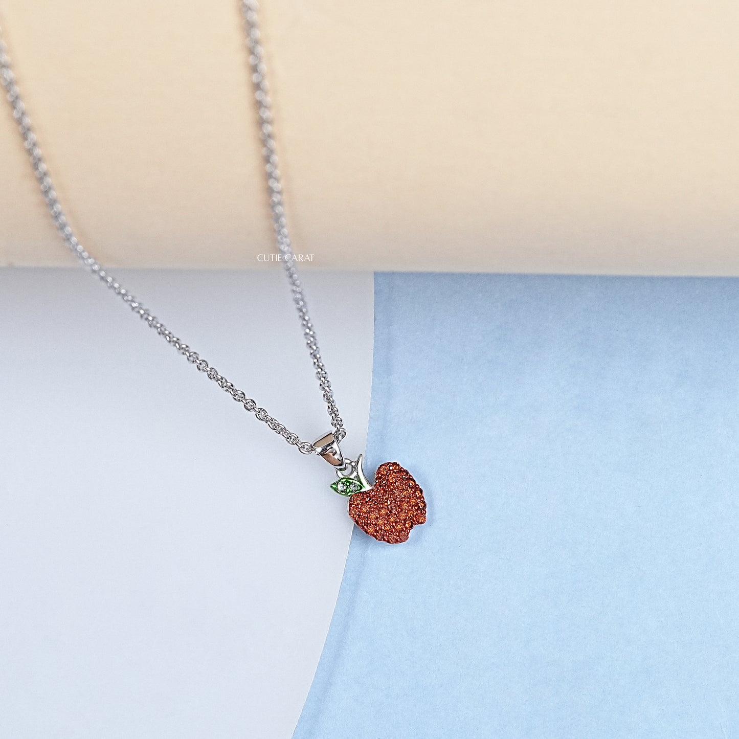 Red Diamond Apple Pendant