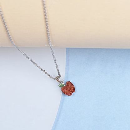 Red Diamond Apple Pendant
