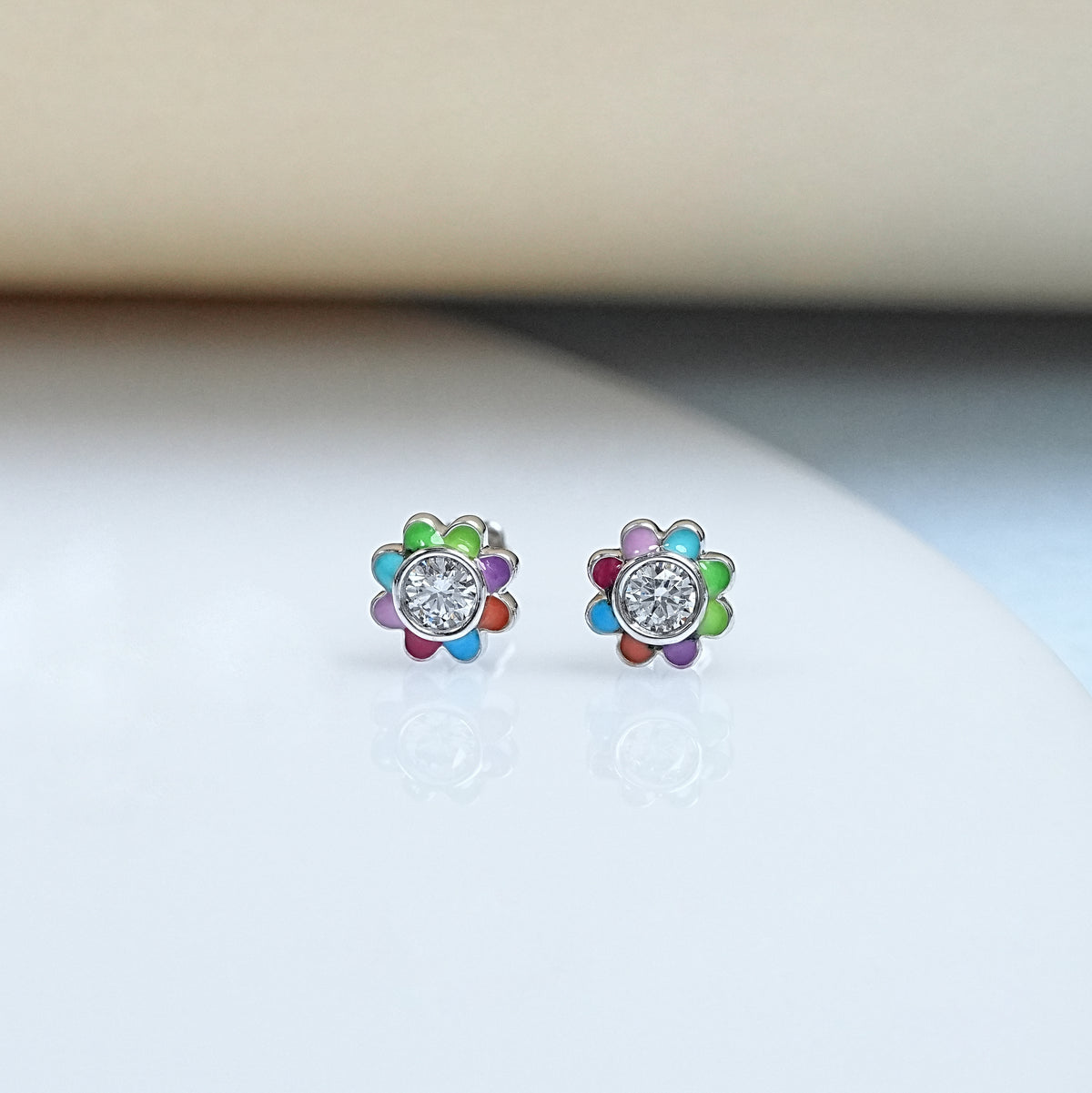 Lab Grown Diamond Enamel Studs