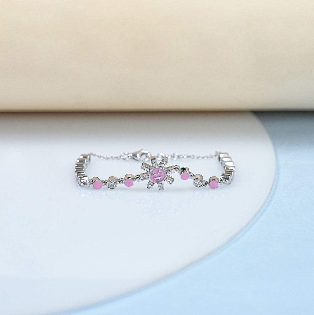 Enamel Sun Baby Bracelet