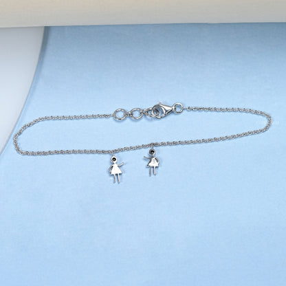 Enamel Doll Baby Anklet