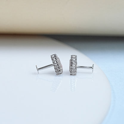 Lab Grown Diamond Triangle Stud Earrings
