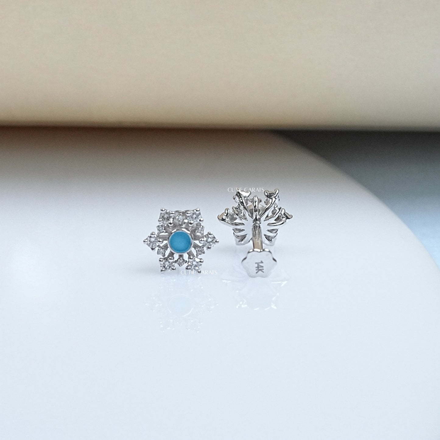 Winter Symbol Enamel Studs