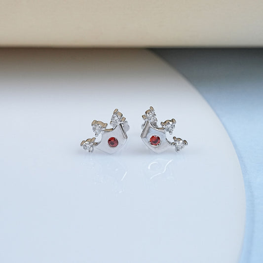 Lab Grown Diamond Dainty Crown Earrings