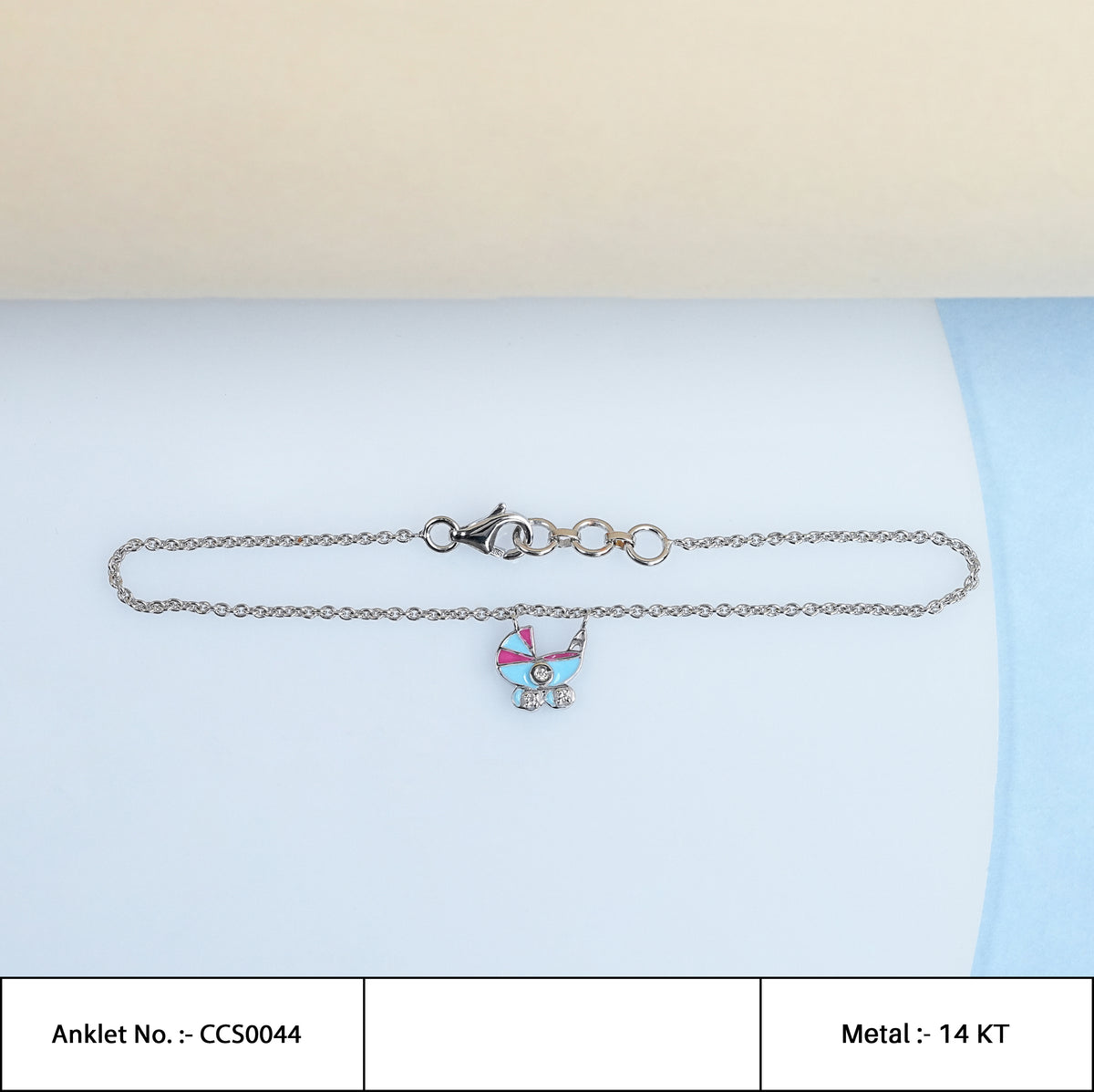 Stroller Enamel Baby Anklet
