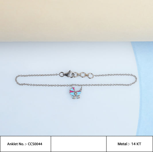 Stroller Enamel Baby Anklet