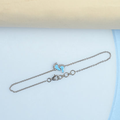 Baby Foot Enamel Anklet