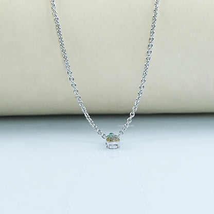 Round Cut Gemstone Pineapple Fruit Shape Kids Pendant
