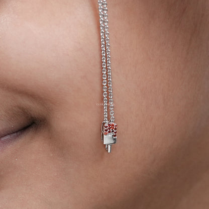 Popsicle Round Ruby Gemstone Pendant