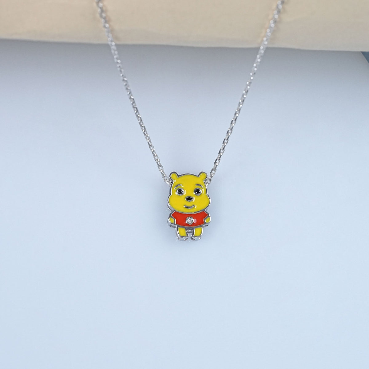 Yellow Enamel Winnie The Pooh Kids Pendant
