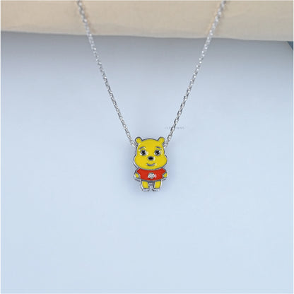 Yellow Enamel Winnie The Pooh Kids Pendant