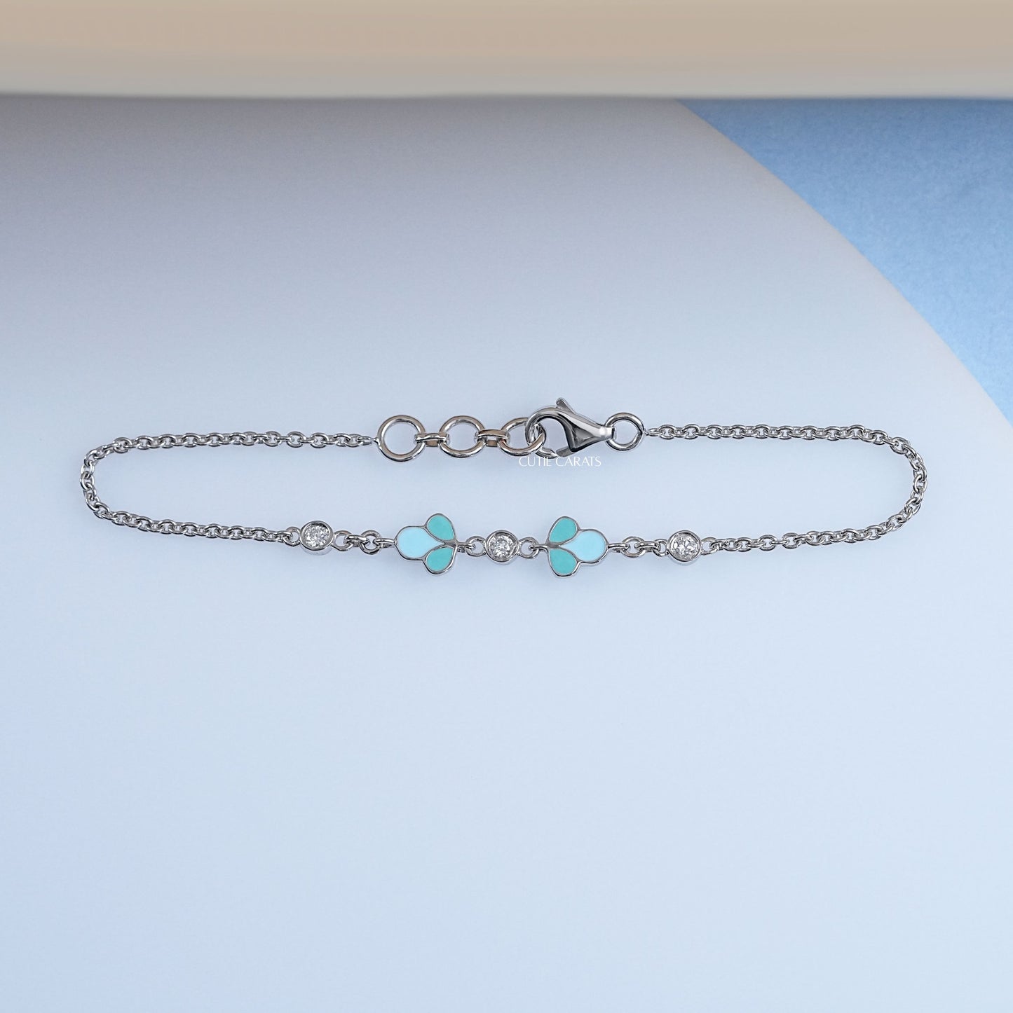 Round Cut Lab Diamond Bezel Set Bracelet