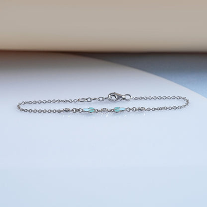 Round Cut Lab Diamond Bezel Set Bracelet