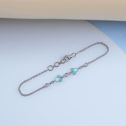 Round Cut Lab Diamond Bezel Set Bracelet