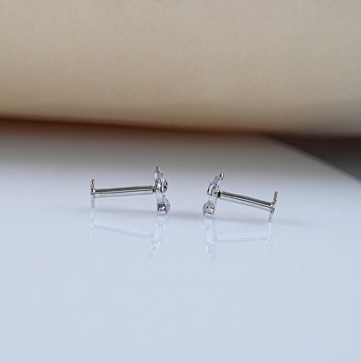 Cat Shape Enamel Stud For Kids