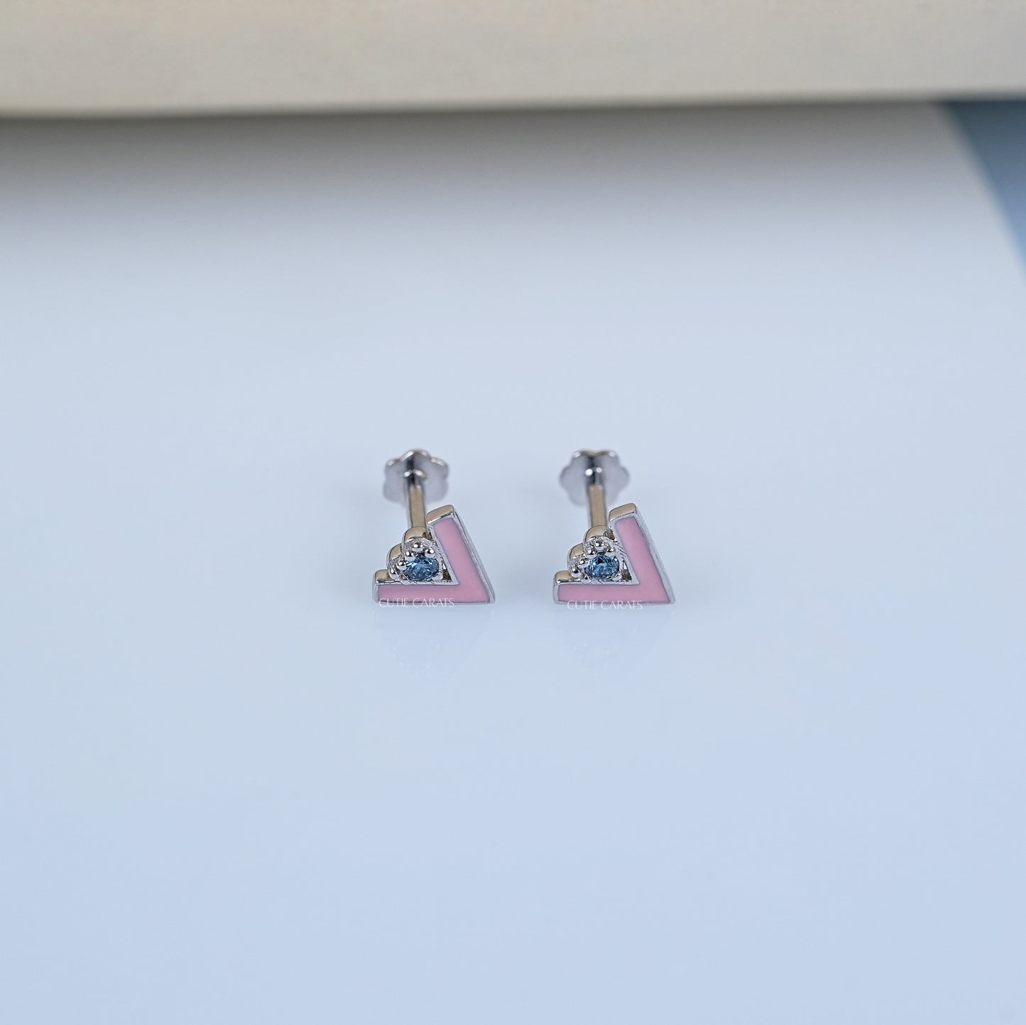Round Cut Lab Grown Diamond Dainty Earrings