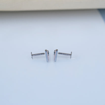 Round Cut Lab Grown Diamond Dainty Earrings