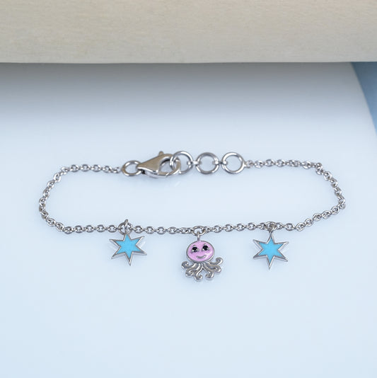 Round cut Lab Grown Diamond Bracelet